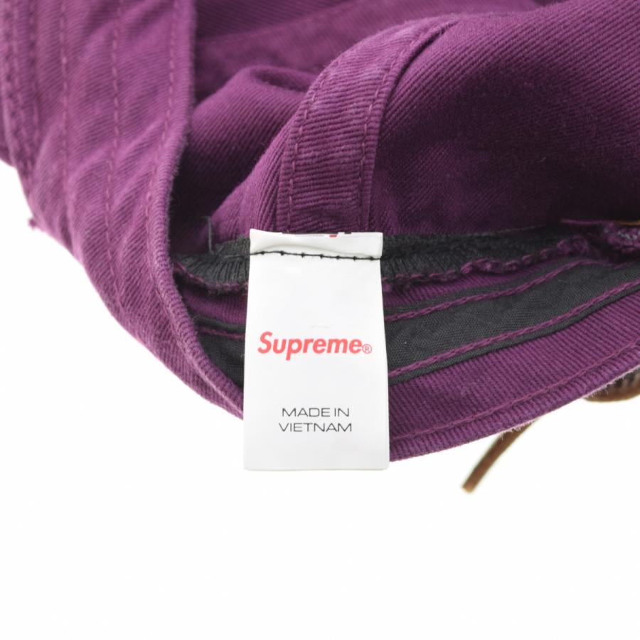 Supreme（シュプリーム） 25AW Distressed Script 6-Panel Dark Purple