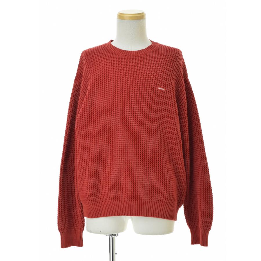 Supreme（シュプリーム） 26SS Washed Small Box Waffle Sweater Red