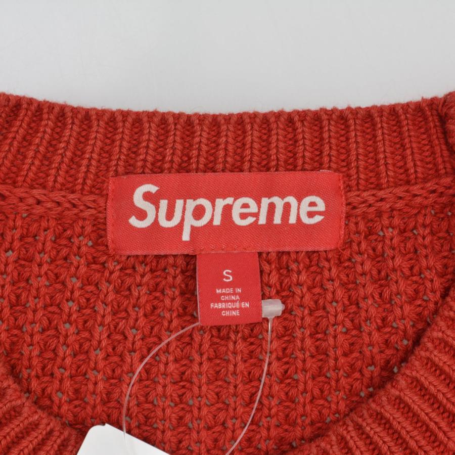 Supreme（シュプリーム） 26SS Washed Small Box Waffle Sweater Red