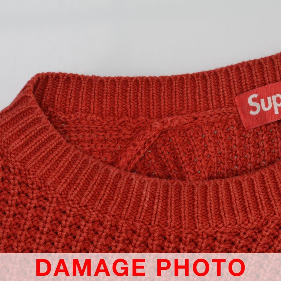 Supreme（シュプリーム） 26SS Washed Small Box Waffle Sweater Red