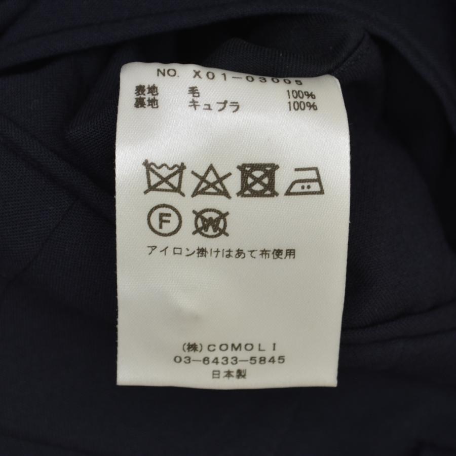 COMOLI / コモリ X01-03005 ウール 2タックパンツ ウールパンツ