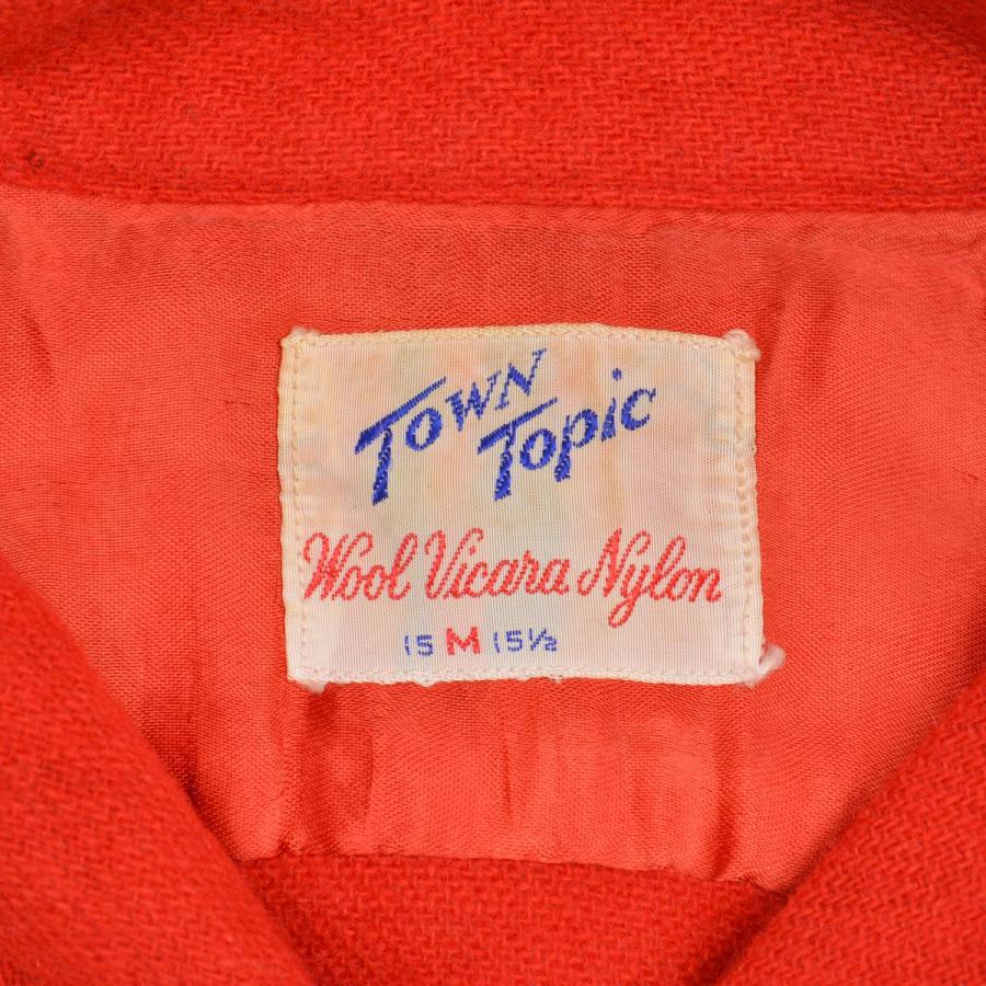 town topic 50s〜60s ウール 長袖シャツ : ブランド古着の買取販売