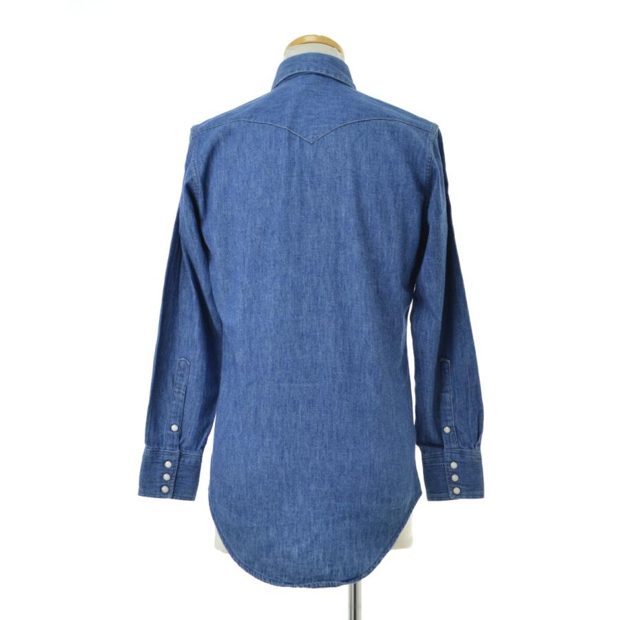 【WRANGLER】70s 27MW デニムウエスタン長袖シャツ Wrangler（ラングラー） 70s 27MW デニム ウエスタン 長袖シャツ