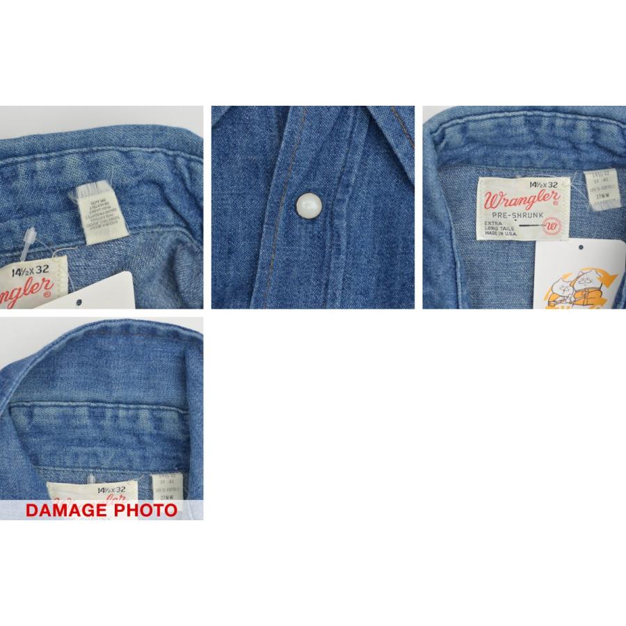 Wrangler（ラングラー） 70s 27MW デニム ウエスタン 長袖シャツ