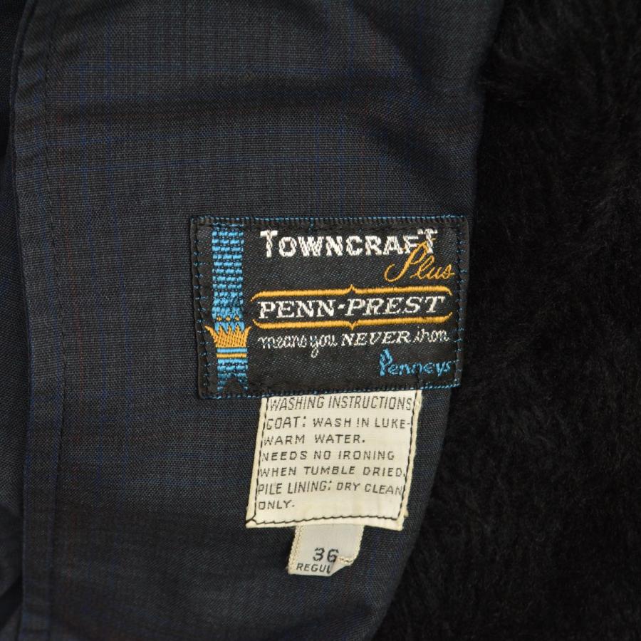 TOWNCRAFT（タウンクラフト） 60s ライナー付 チェック柄ステンカラー