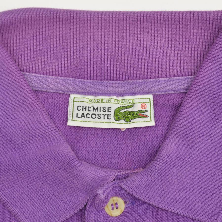 LACOSTE（ラコステ） 70s CHEMISE フランス製 鹿の子ワンポイント 長袖