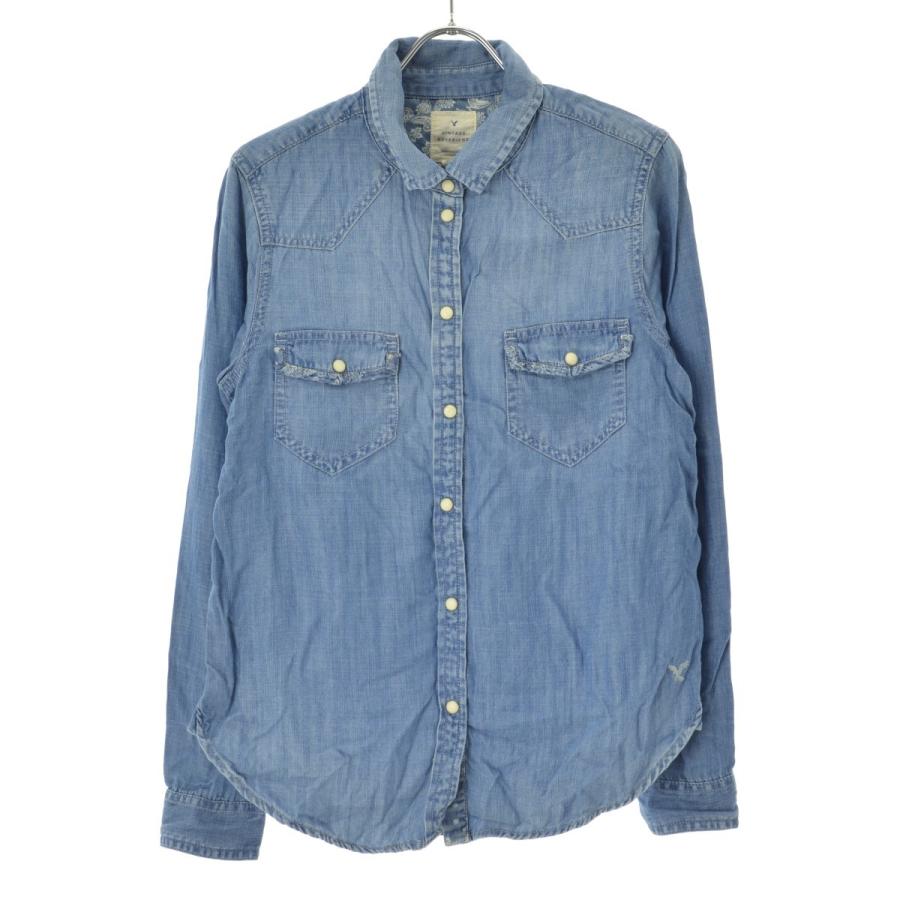 American Eagle アメリカンイーグル ウエスタンデニム 長袖シャツ G ブランド古着の買取販売カンフル 通販 Yahoo ショッピング
