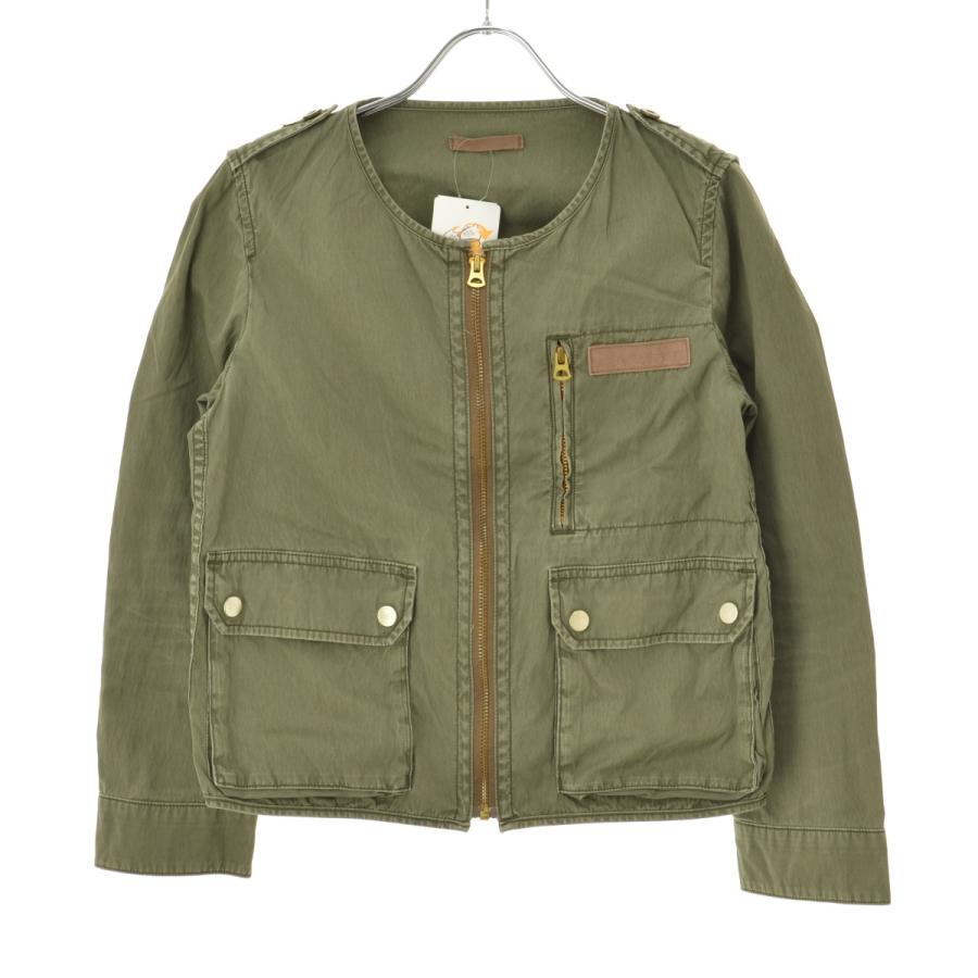 予約販売 Macphee マカフィー ノーカラーミリタリー ジャケット