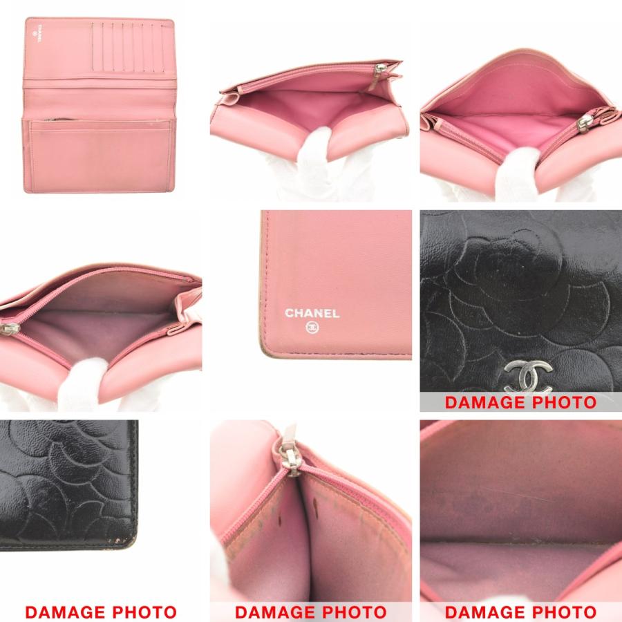 CHANEL（シャネル） カメリア ココマーク 2つ折り 財布 : ブランド古着