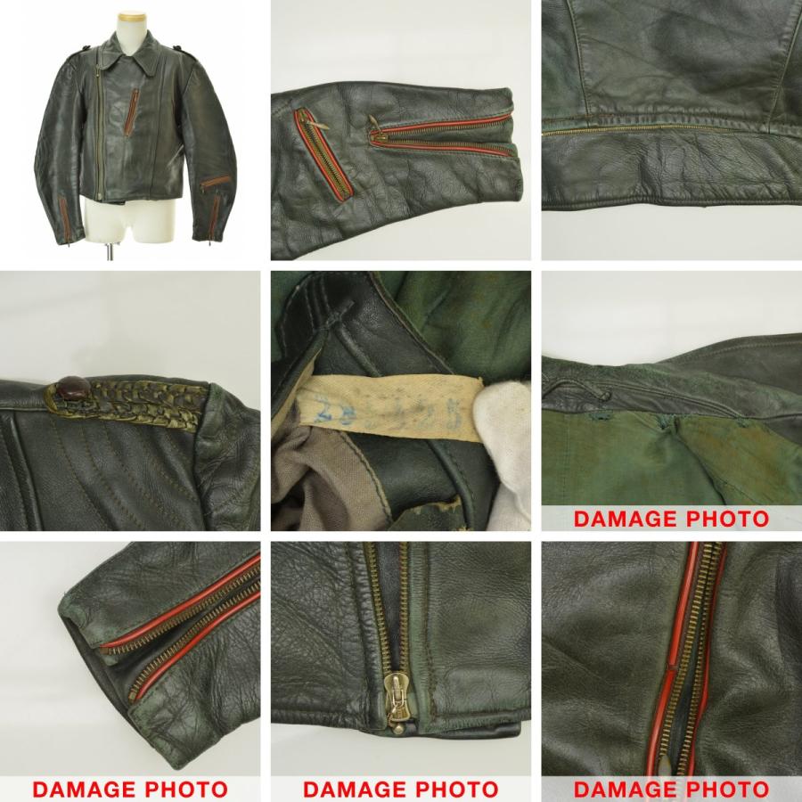 VINTAGE VINTAGE / ヴィンテージ 60s レザーダブル RUHRジッパー