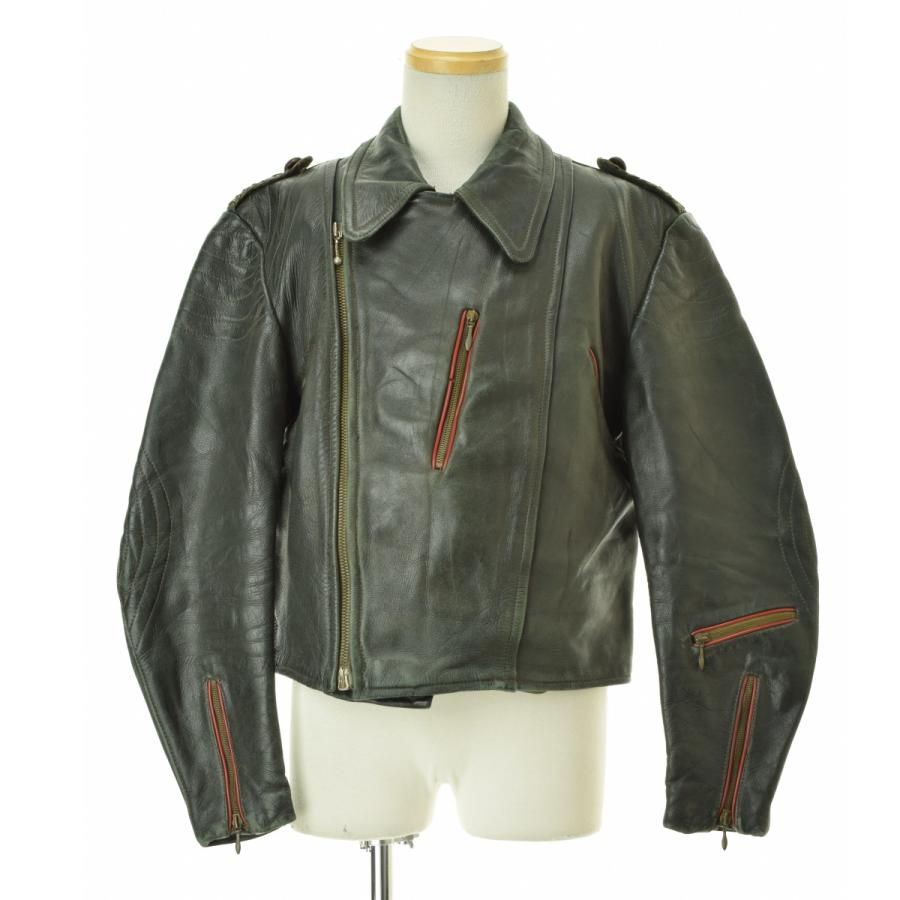 初売り！セール！50s ビンテージ ライダースジャケット ジッパー VINTAGE VINTAGE / ヴィンテージ 60s レザーダブル RUHRジッパー