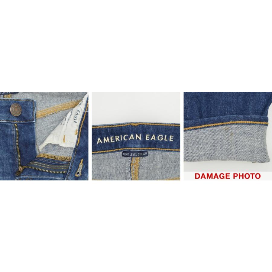 American Eagle アメリカンイーグル Next Level Stretch X ダメージリペア加工 ストレッチ デニムパンツ G ブランド古着の買取販売カンフル 通販 Yahoo ショッピング