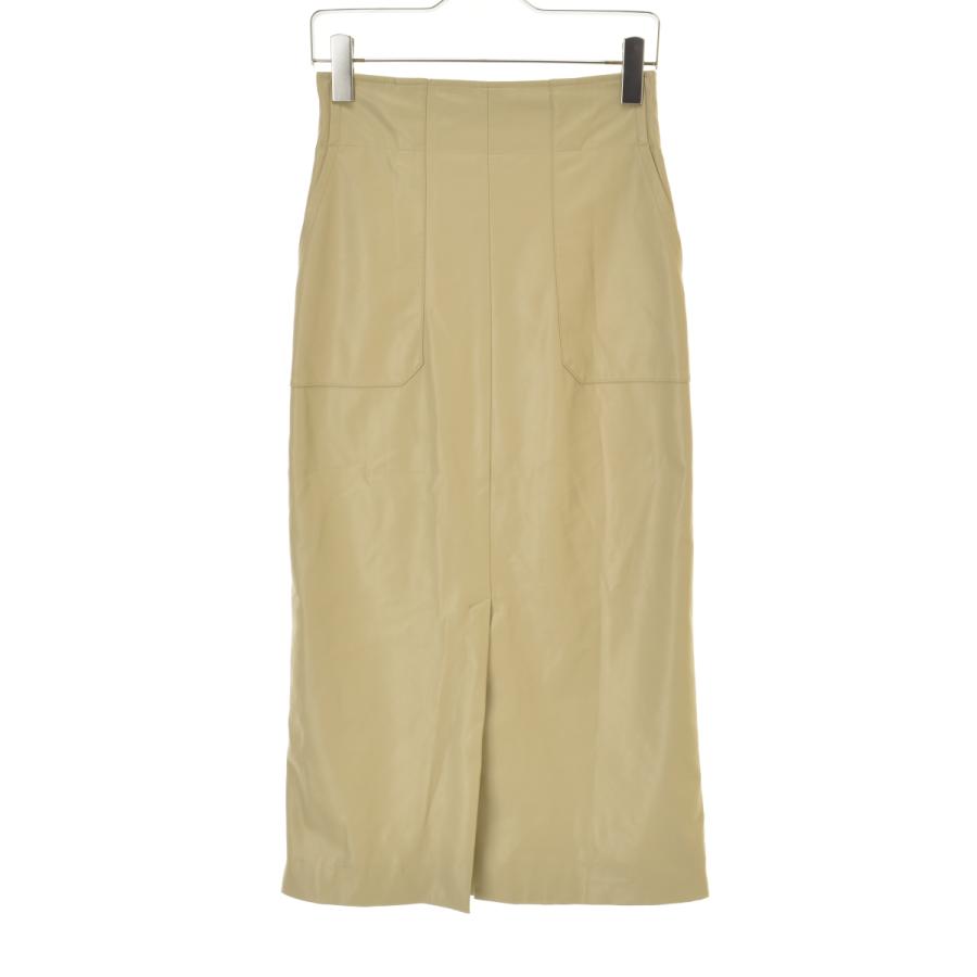 ⭐︎美品⭐︎TAN(タン) モザイクパターンスカート/ 20AW-16-B TAN（タン）の「【TAN(タン)】カーブラップニットナロースカート 19AW