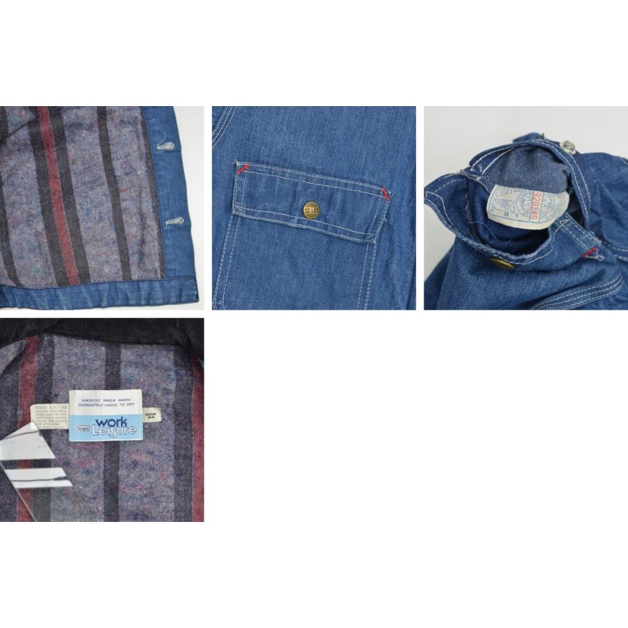 SEARS / シアーズ 〜80s 14407 ブランケット付デニム カバーオール