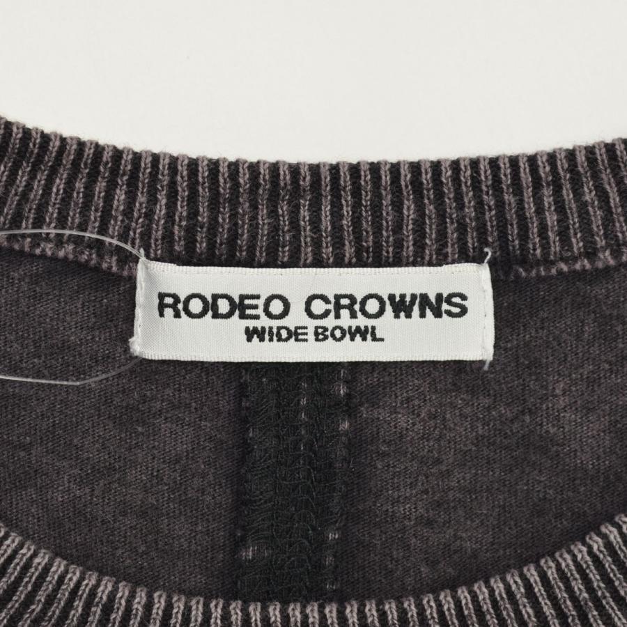 RODEO CROWNS / ロデオクラウンズ 421FAC70-024M ビッグロゴニットドッキングトップス 長袖カットソー｜kanful｜03