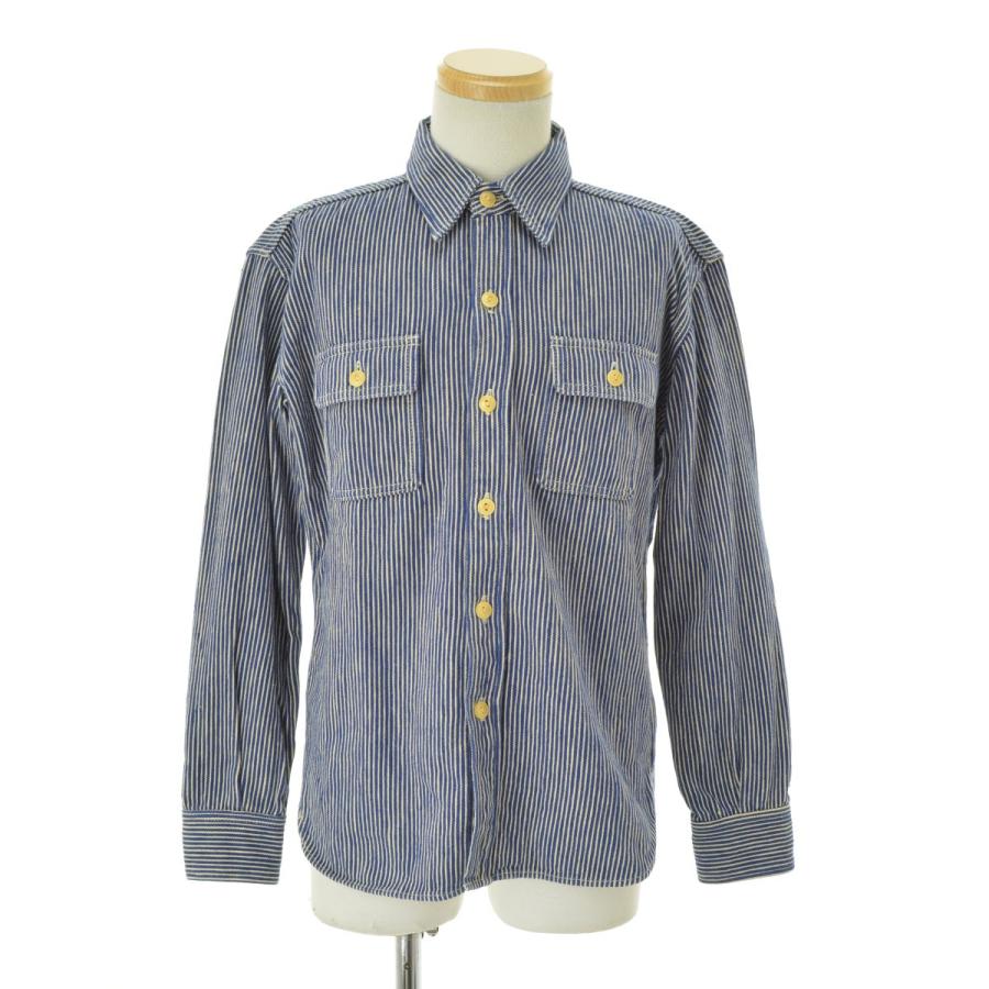 DeluxeWare / デラックスウェア ヒッコリーストライプ 長袖シャツ G006254321ブランド古着の買取販売カンフル 通販