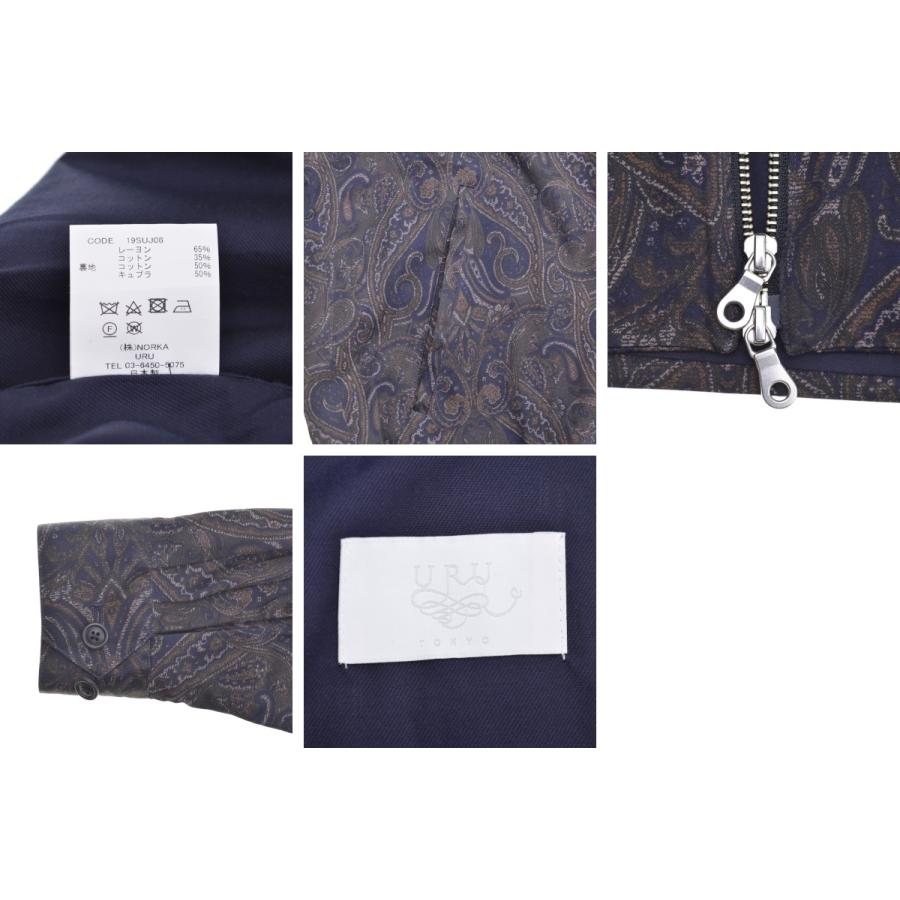 URU / ウル 19SUJ06 RAYON ZIP UP BLOUSON レーヨンジップアップ 