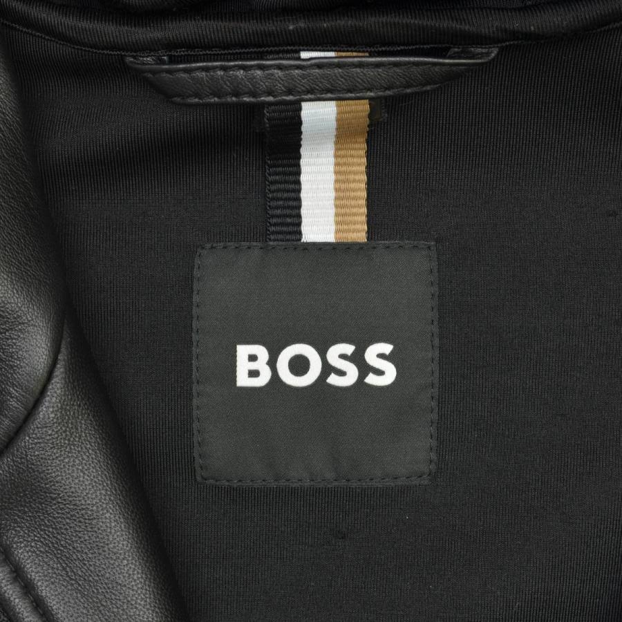 BOSS / ボス 50482225 フロントジップ フーデッド ナッパ ラム レザージャケット｜kanful｜06