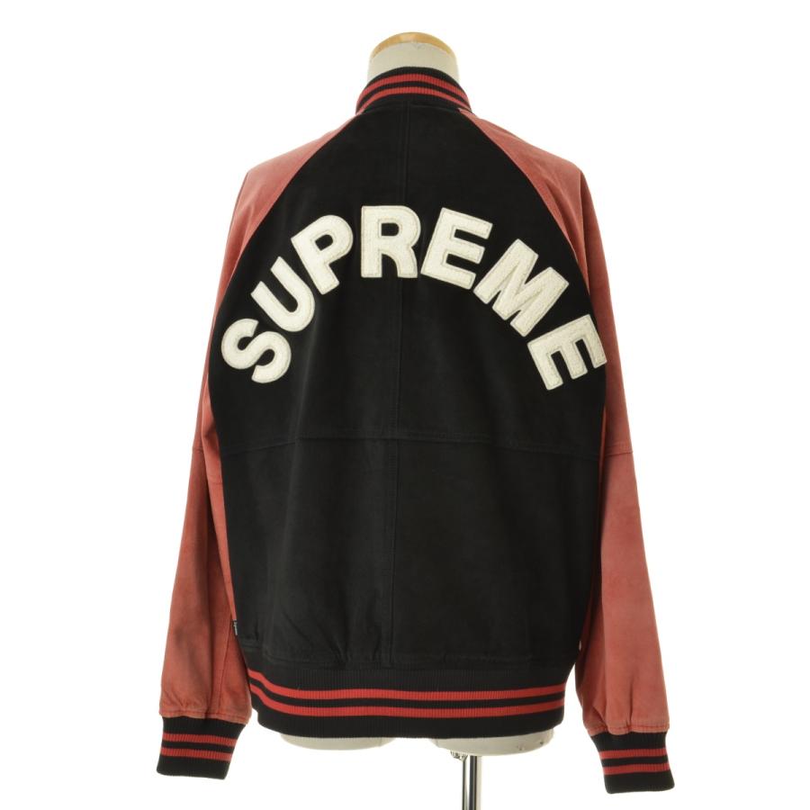 SUPREME / シュプリーム 17SS uede Varsity Jacket スエード バー 