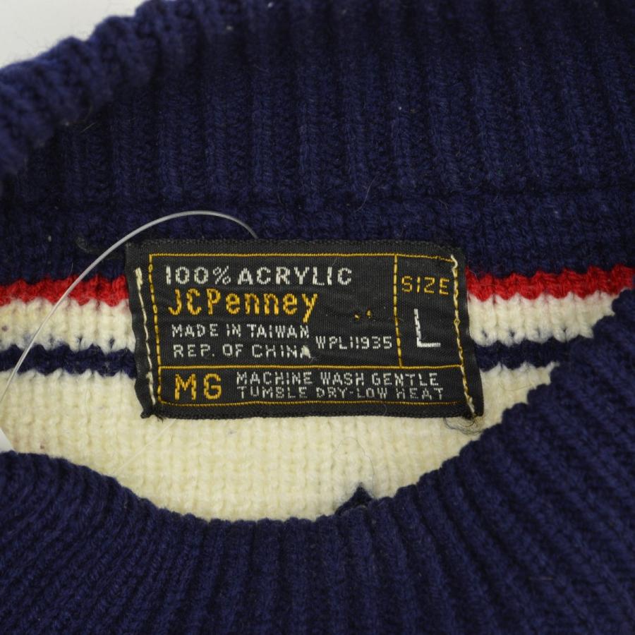 JC PENNEY / ジェーシーペニー 70s〜 ノルディック モックネック 長袖