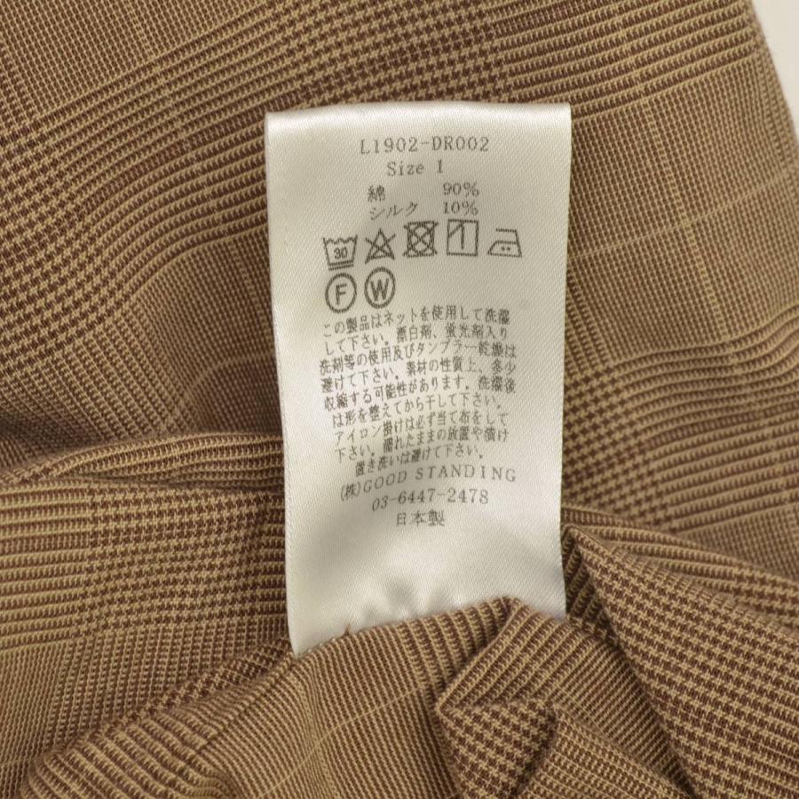 LENO / リノ L1902-DR002 コットンシルクグレンチェックプルオーバー  