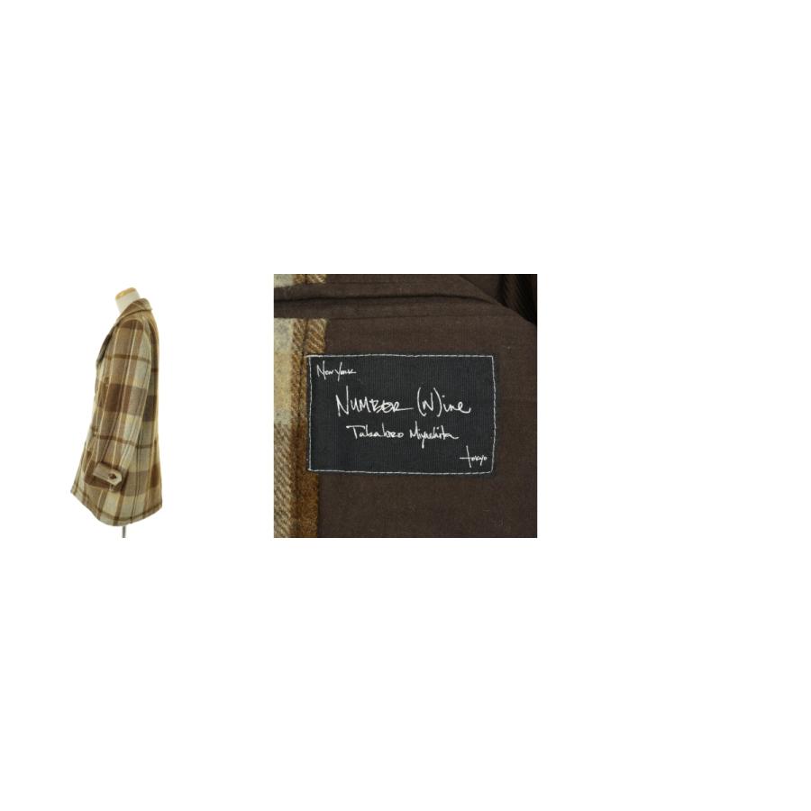 NUMBER (N)INE（ナンバーナイン） archive チェック ウールコート