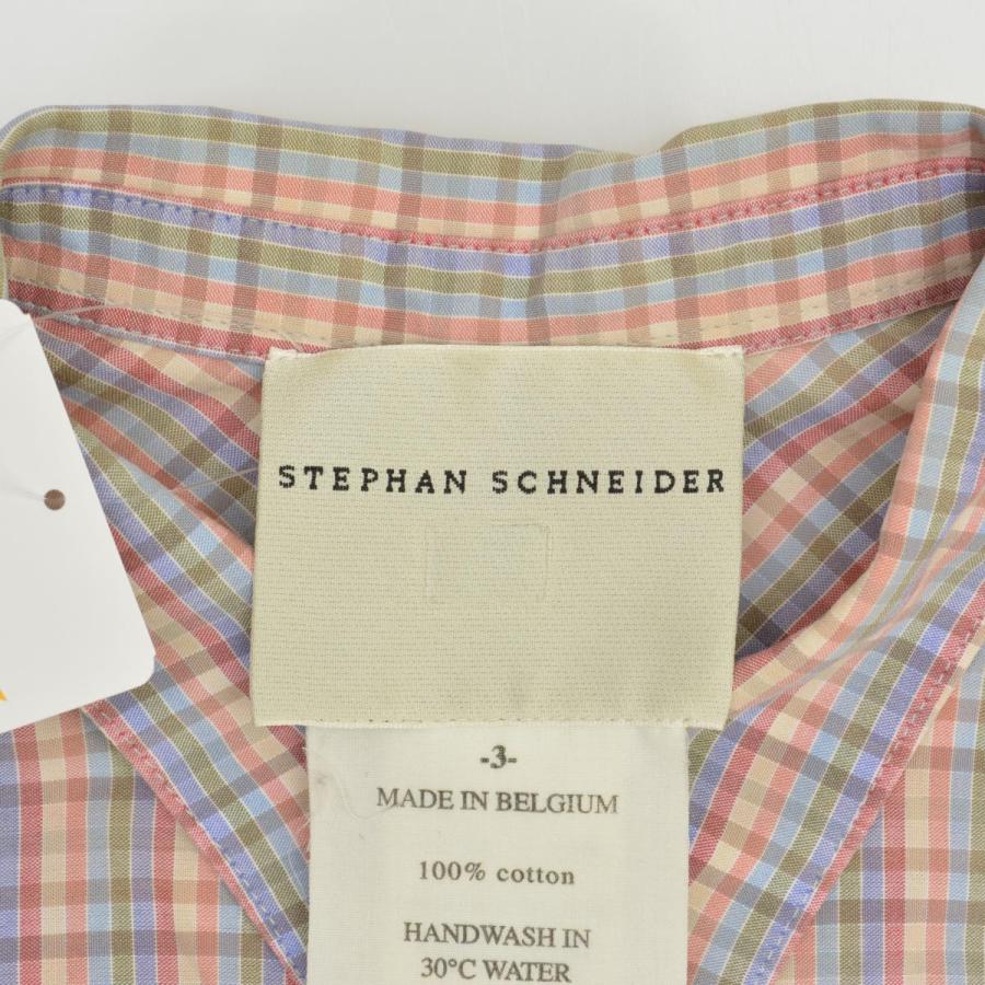 STEPHAN SCHNEIDER / ステファンシュナイダー チェック 五分袖シャツ 