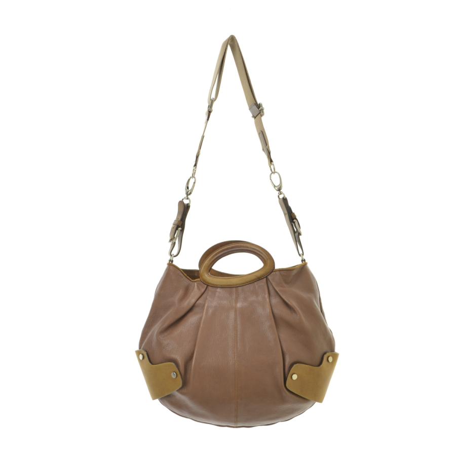 MARNI（マルニ） 2WAY レザー バルーン ショルダーバッグ : ブランド 