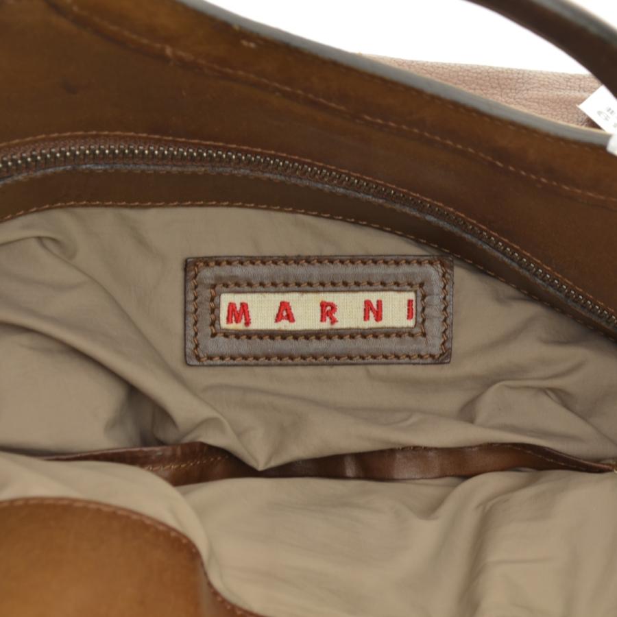 MARNI（マルニ） 2WAY レザー バルーン ショルダーバッグ : ブランド 