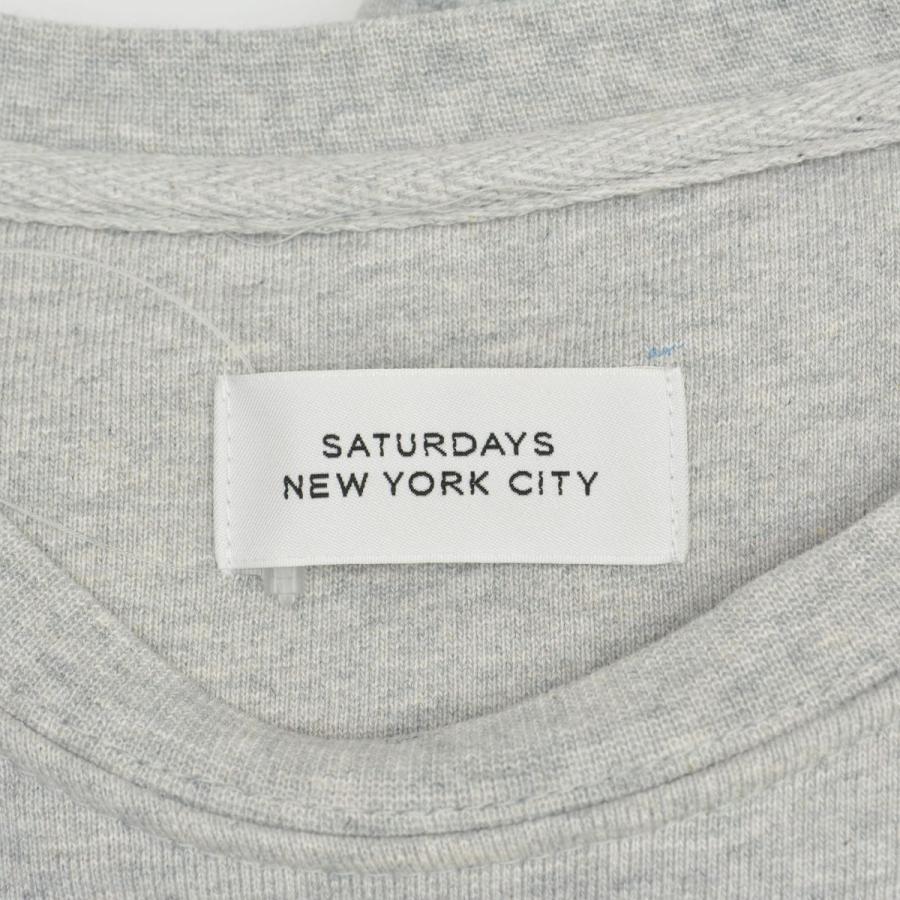 SATURDAYS SURF NYC / サタデーズ サーフ ニューヨーク BBM-02540 Essex Script Embroidered Crew 長袖スウェット｜kanful｜04