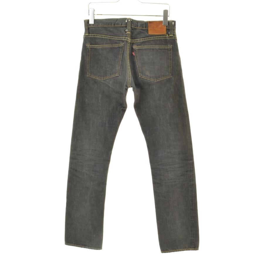 Skull Jeans 5010XX ストレートデニム W30 SKULL JEANS（スカルジーンズ） 5010XX セルビッチ ブラック デニム