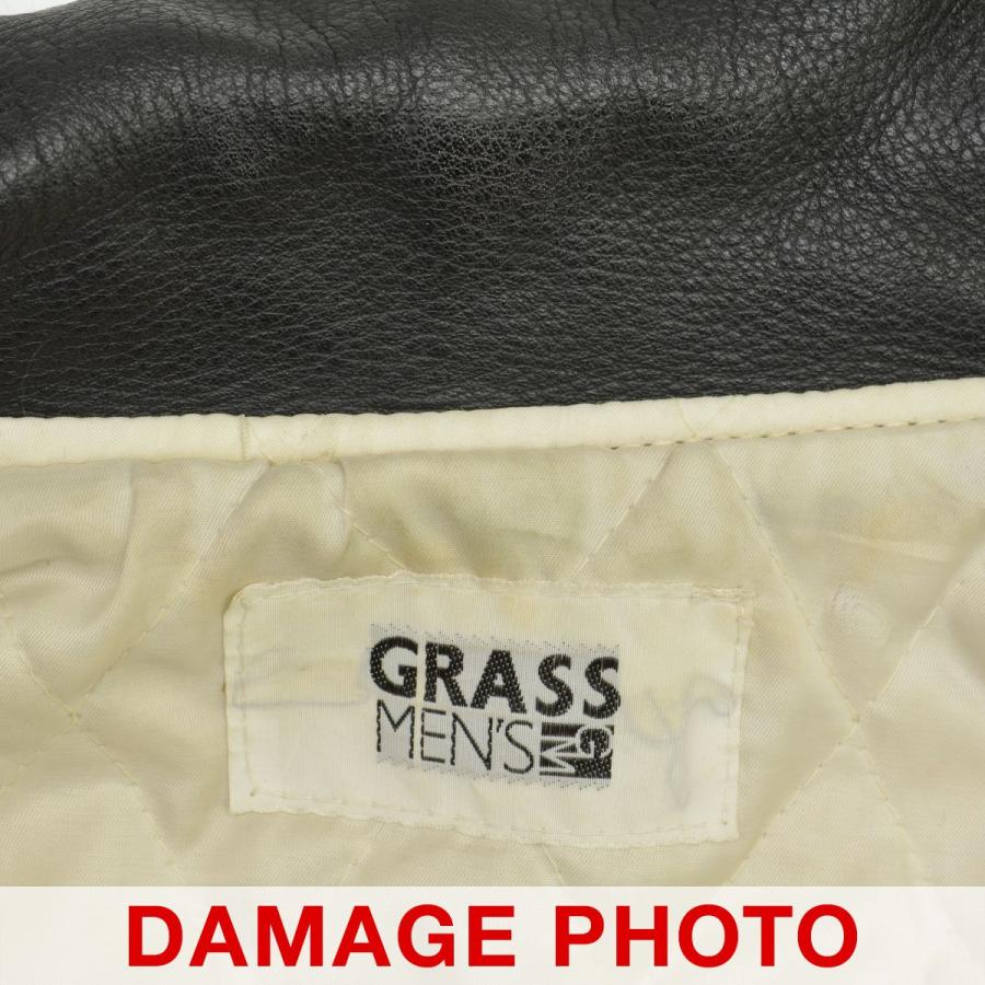 GRASS MENS / グラスメンズ 〜90s DEVIL レザースリーブ ジップ GRASS MENS / グラスメンズ 〜90s DEVIL レザースリーブ ジップ