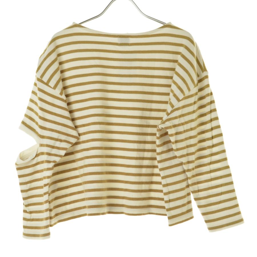 6(ROKU)BORDER SLIT SLEEVE PULLOVERプルオーバー 特価！〈6（roku）〉BORDER SLIT SLEEVE PULLOVER - メルカリ