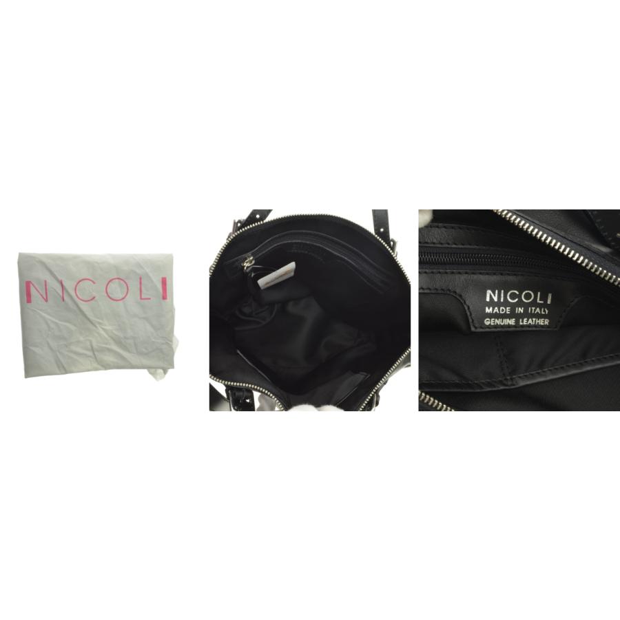 NICOLI / ニコリ 2WAY ハラコ×レザー バッグ : ブランド古着の NICOLI / ニコリ 2WAY ハラコ×レザー バッグ : ブランド古着の