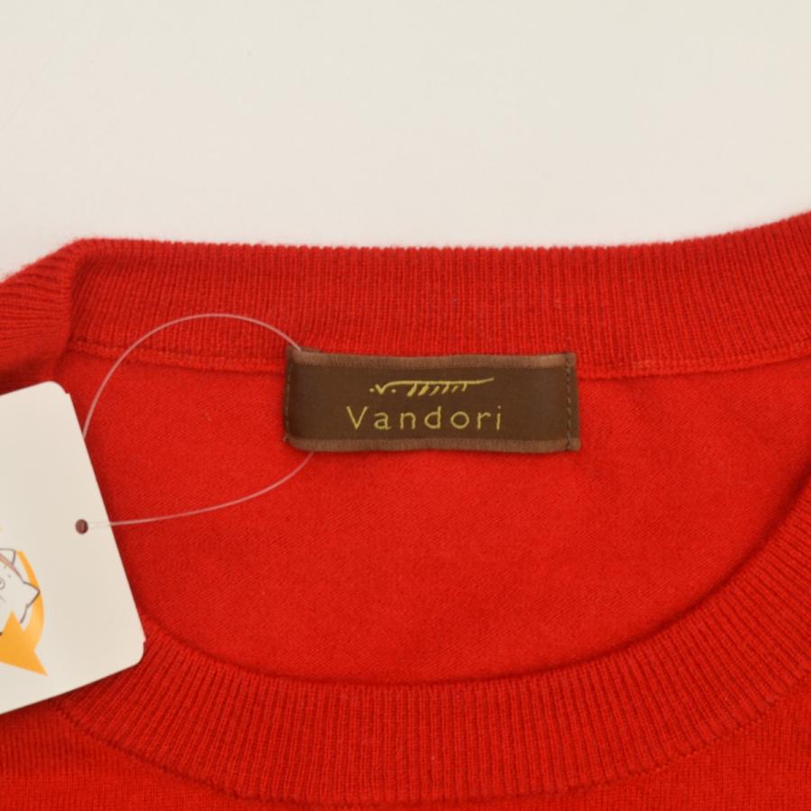 vandori / ヴァンドリ ウールブレンドクルー レッド 長袖ニット 