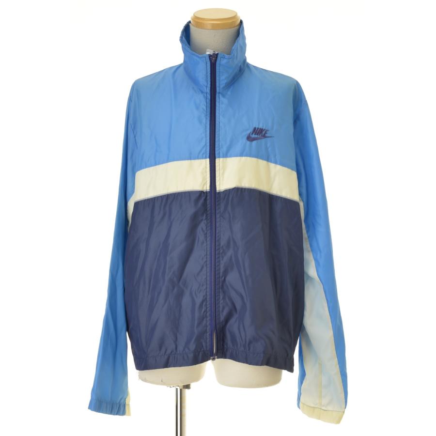 NIKE ナイロンジャケット ウィンドブレーカー NIKE（ナイキ） 80s 紺タグ 切替 ウィンドブレーカー ナイロン
