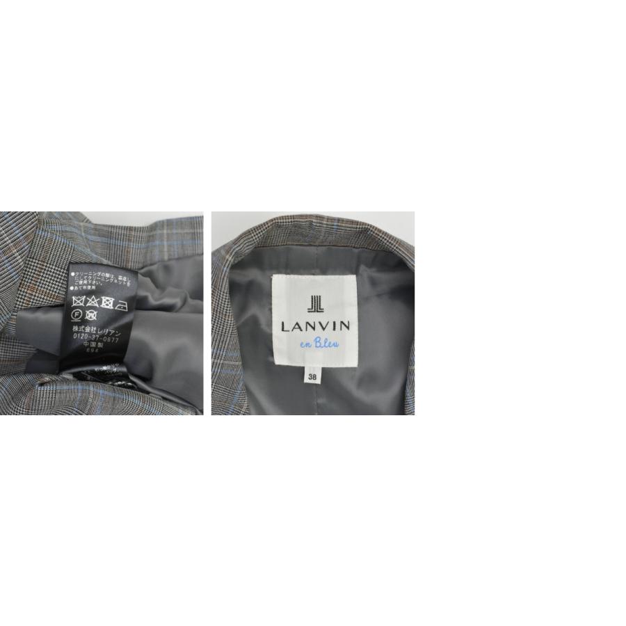 レリアン　LANVIN en Bleu 紺色ジャケット　春秋用　サイズ38 レリアン LANVIN en Bleu 紺色ジャケット 春秋用 サイズ38