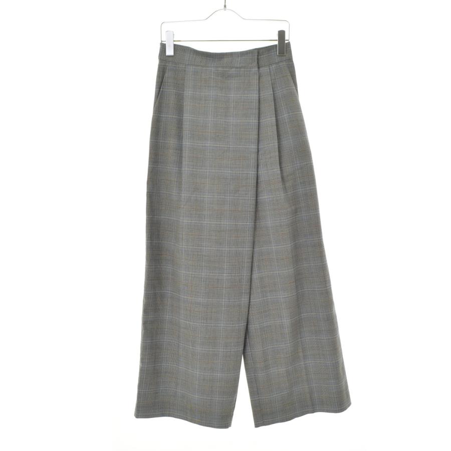 LANVIN en Bleu / ランバンオンブルー 3386403 ライトウールタックワイド パンツ_3