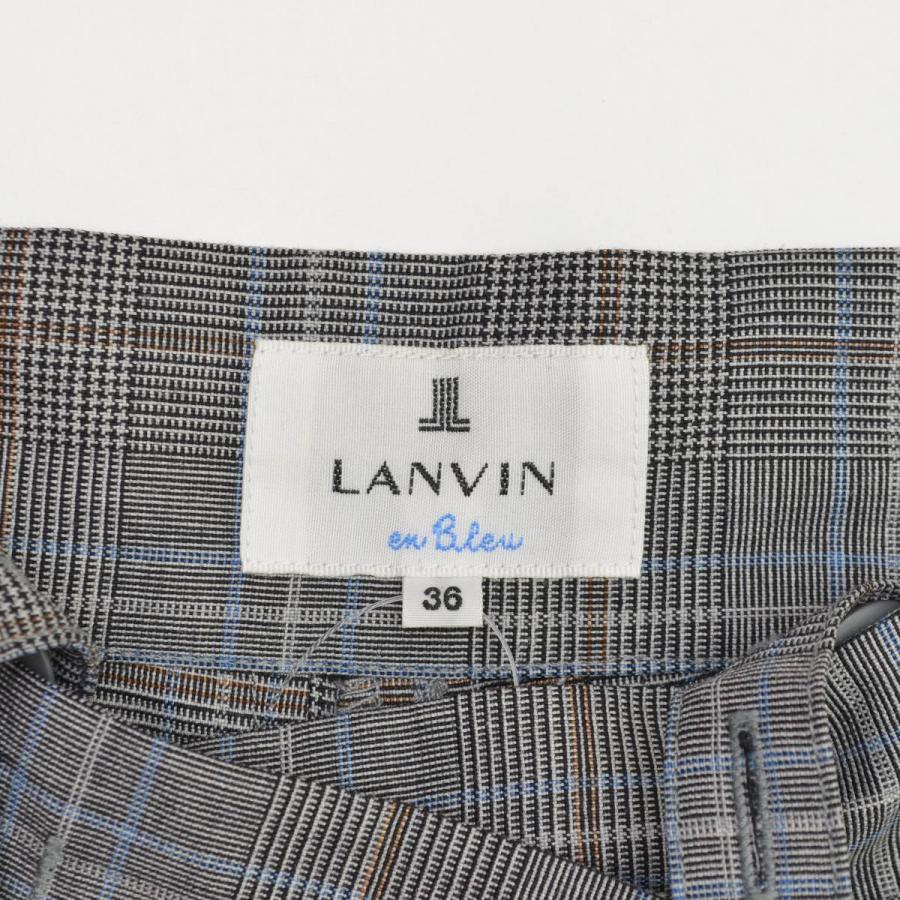 LANVIN en Bleu / ランバンオンブルー 3386403 ライトウールタックワイド パンツ_5