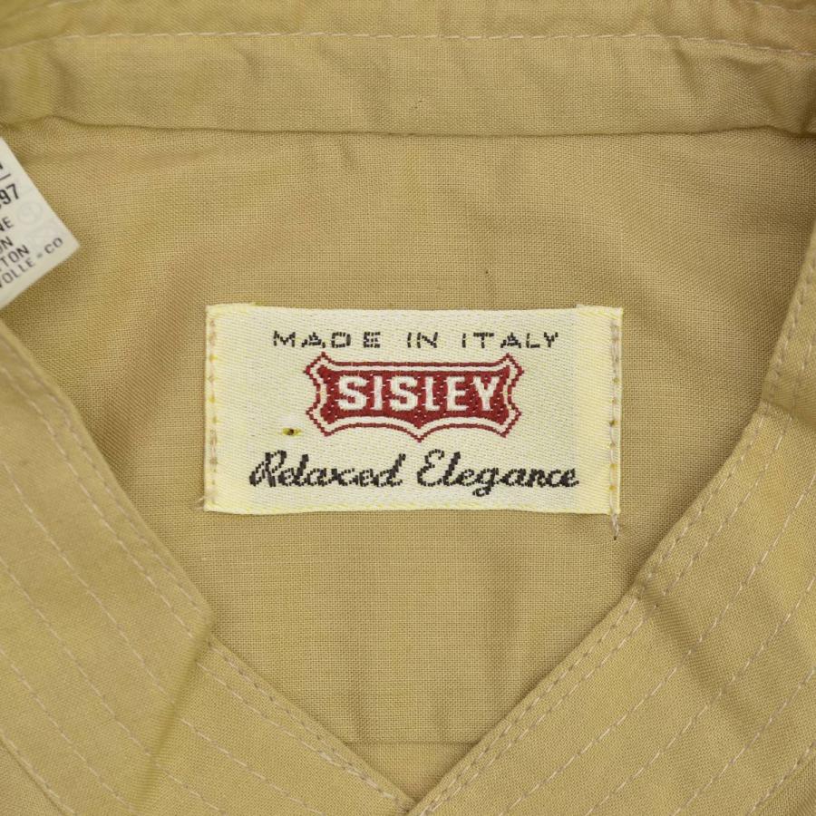 SISLEY / シスレー イタリア製 バンドカラー プルオーバー 半袖シャツ｜kanful｜03