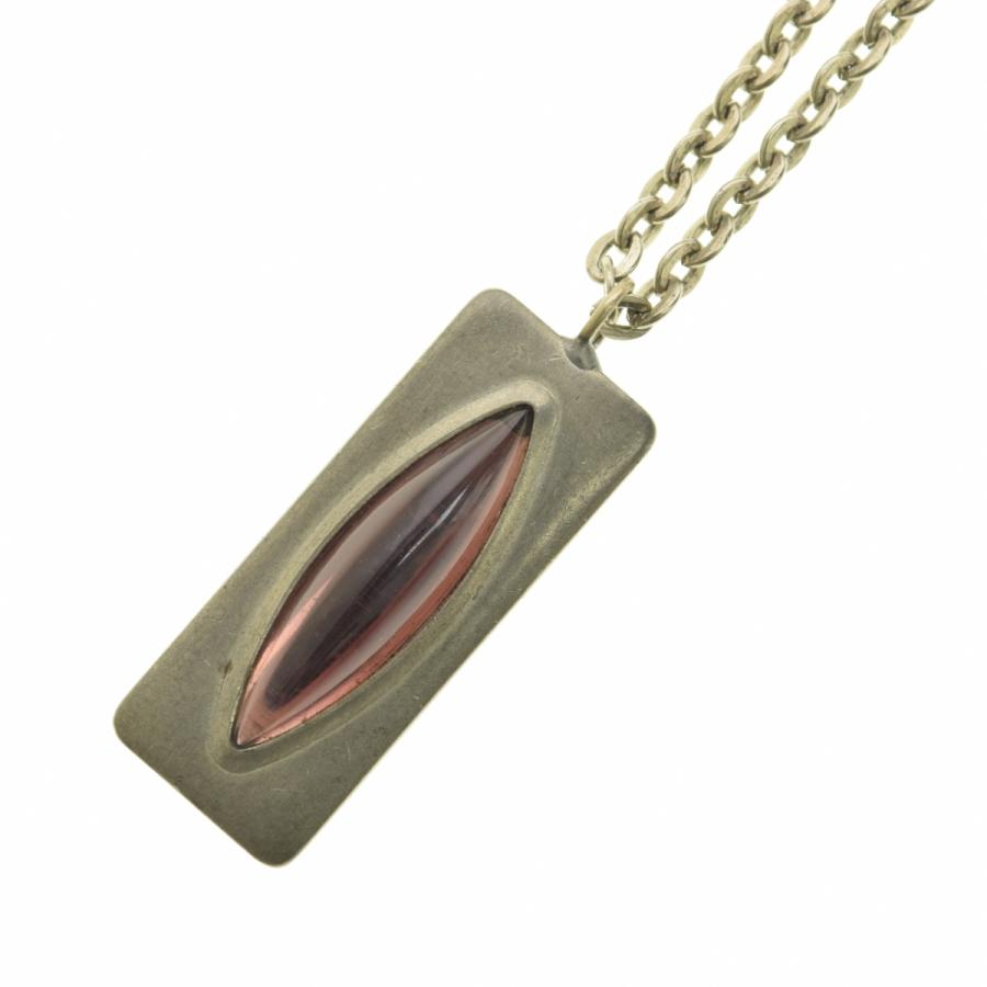 Jorgen Jensen / ヨルゲン ジェンセン PEWTER マゼンタ ネックレス 