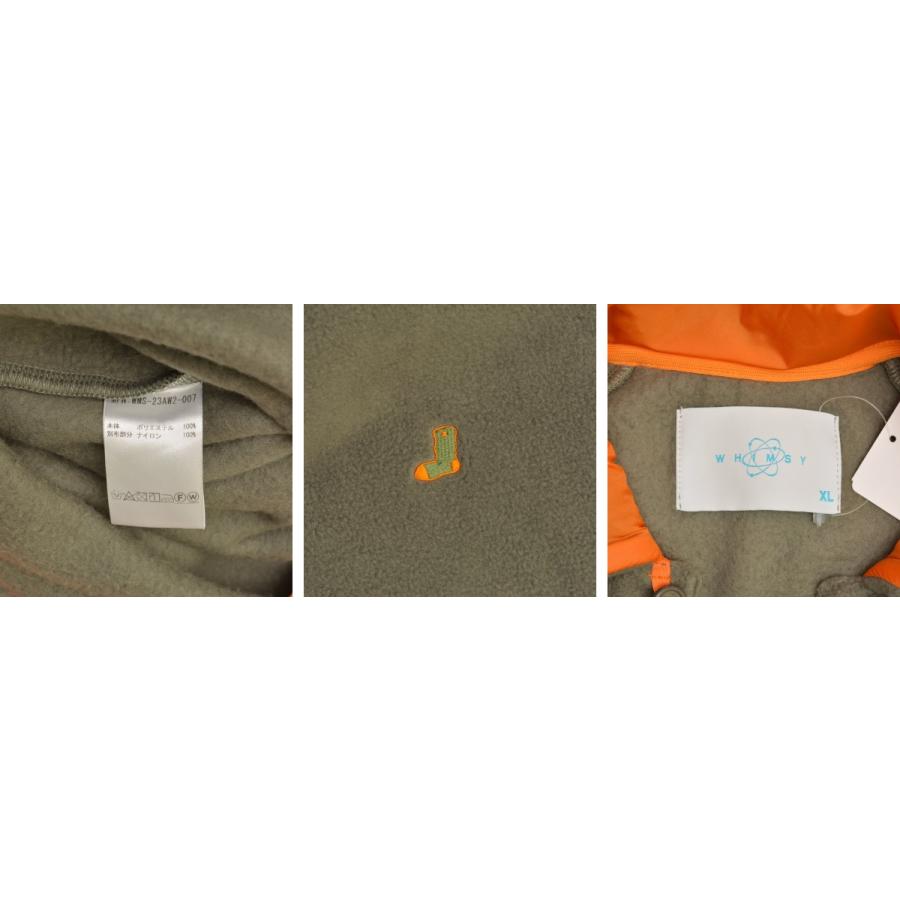 WHIMSY / ウィムジー 23AW WMS-23AW2-007 FLEECE RAGLAN POLO フリース 