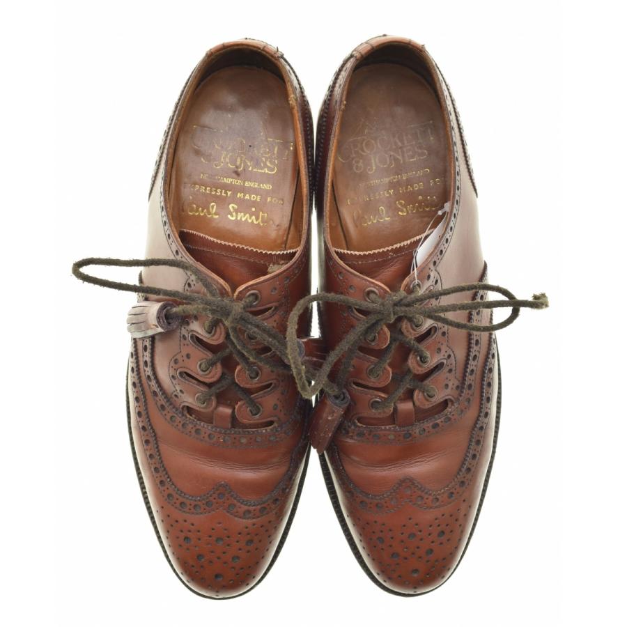クロケット&ジョーンズ ポールスミス別注 ドレスシューズ キャメル 7.5