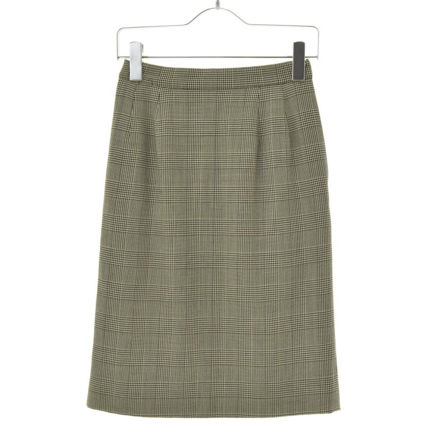 【新品】ヨークランド グレンチェック スカート ヨークランド 微起毛 フレアスカート 裏地付き チェック ひざ下丈 日本