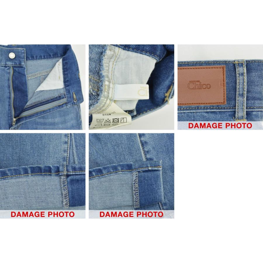 チコ CHICO / CHZ1021103A0001 裾スリットフレア デニムパンツ