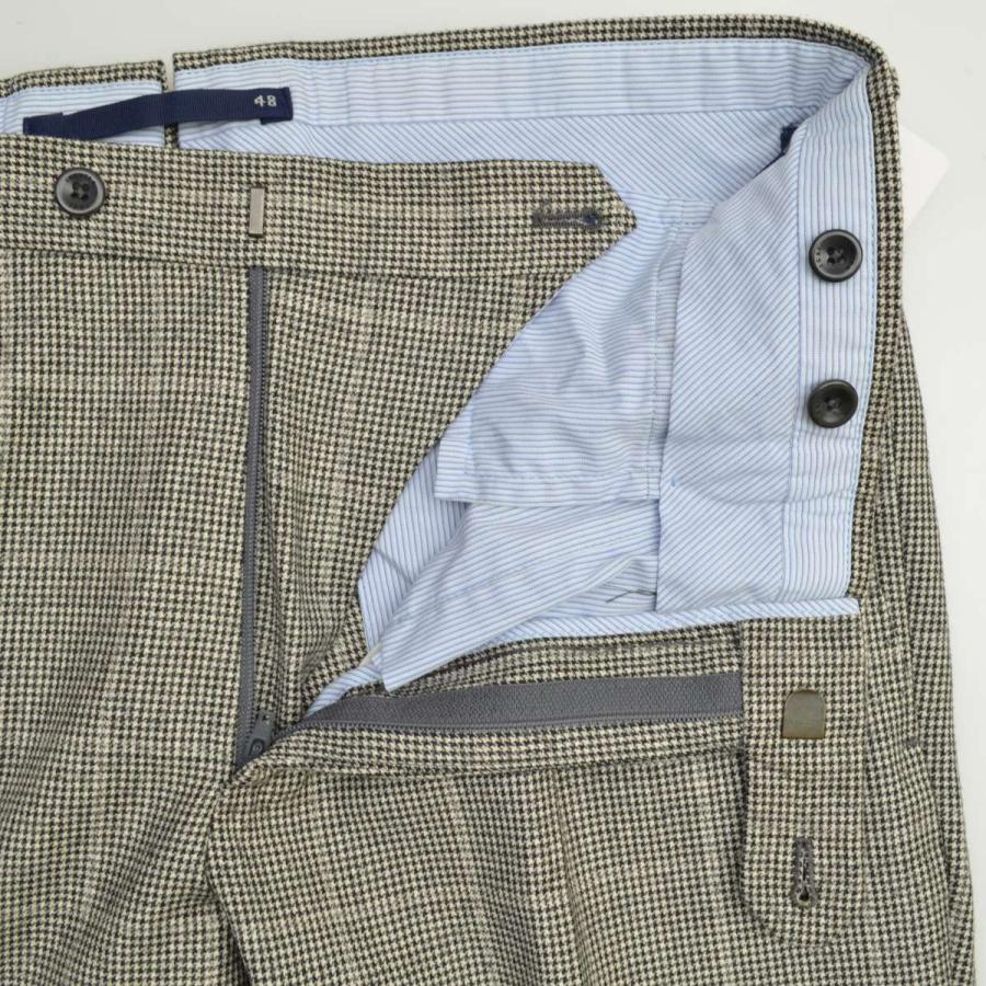 INCOTEX（インコテックス） 002X1 SUPER 100`S 千鳥 ウールパンツ