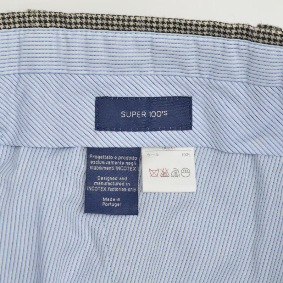 INCOTEX（インコテックス） 002X1 SUPER 100`S 千鳥 ウールパンツ