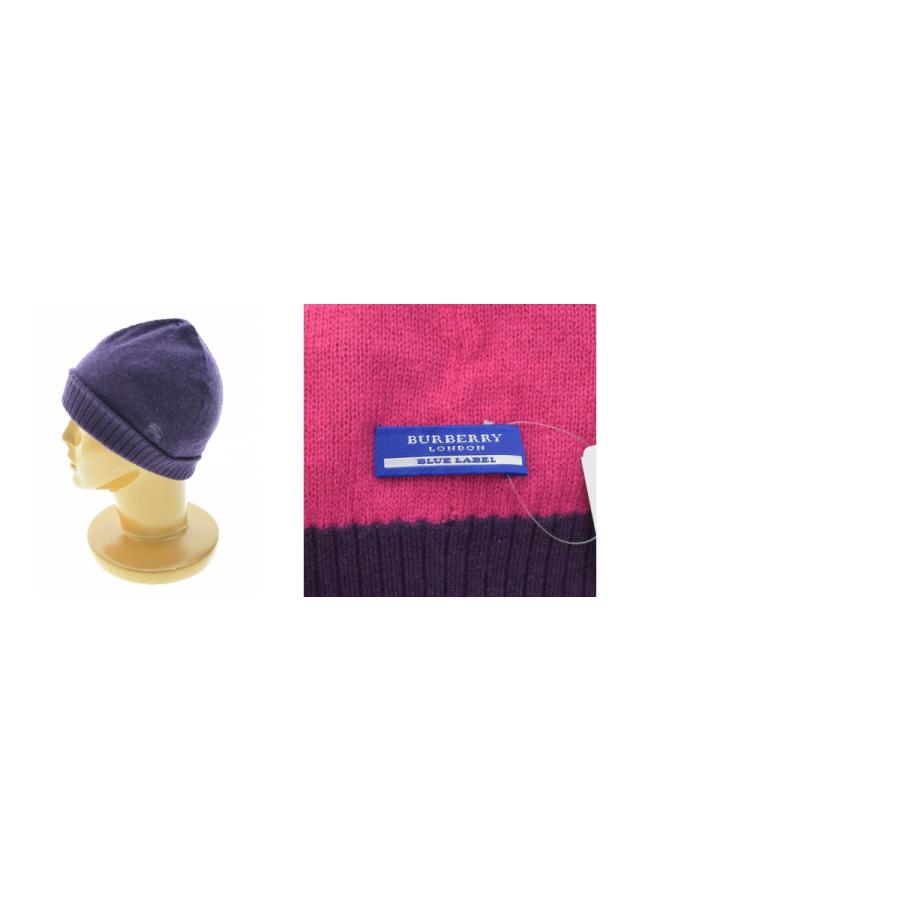 BURBERRY BLUE LABEL（バーバリーブルーレーベル） リブ ビーニー