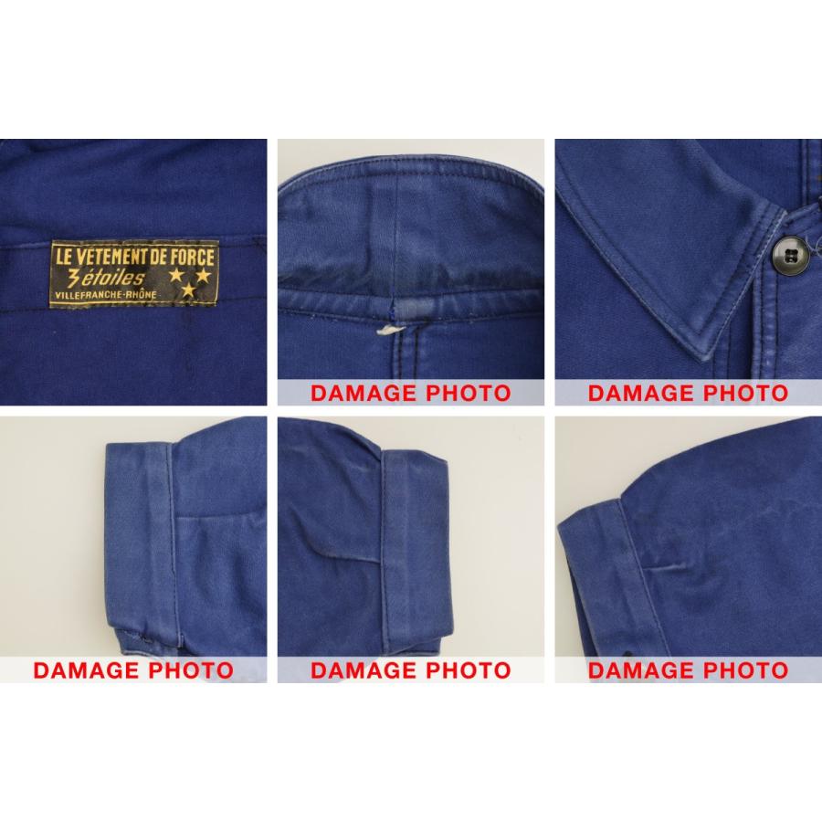 丸襟　留襟　60sモールスキン　美品 LE VETEMENT DE FORCE 50s〜60s 丸襟 モールスキン ジャケット