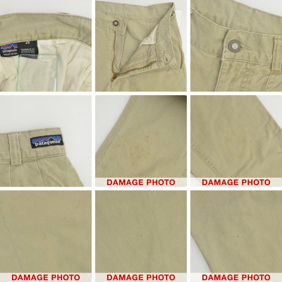 90s patagonia カーキ スタンドアップパンツ　ダブルニー 90s patagonia ダブルニー スタンドアップパンツ フェードカーキ